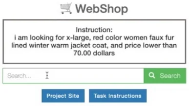 WebShop Interface